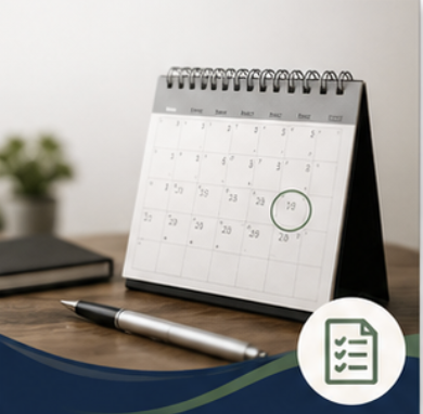 calendar with date circled